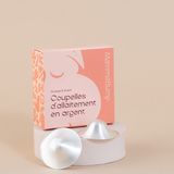 Coupelles d'allaitement en argent